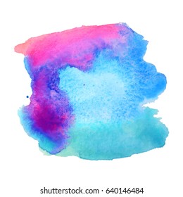 Abstract hand drawn watercolor background. Vector illustration. Grunge texture for cards and flyers design.