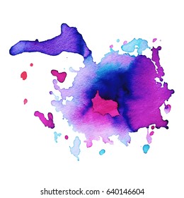 Abstract hand drawn watercolor background. Vector illustration. Grunge texture for cards and flyers design.