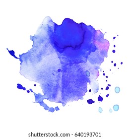 Abstract hand drawn watercolor background. Vector illustration. Grunge texture for cards and flyers design.