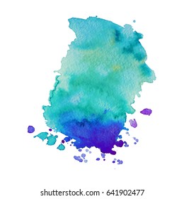 Abstract hand drawn watercolor background. Vector illustration. Grunge texture for cards and flyers design.