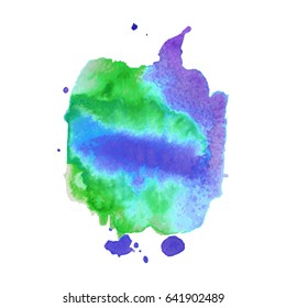 Abstract hand drawn watercolor background. Vector illustration. Grunge texture for cards and flyers design.