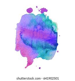 Abstract hand drawn watercolor background. Vector illustration. Grunge texture for cards and flyers design.