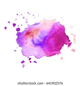 Abstract hand drawn watercolor background. Vector illustration. Grunge texture for cards and flyers design.