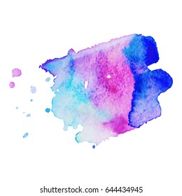 Abstract hand drawn watercolor background. Vector illustration. Grunge texture for cards and flyers design.