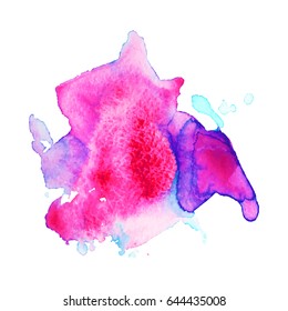 Abstract hand drawn watercolor background. Vector illustration. Grunge texture for cards and flyers design.