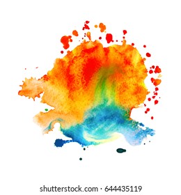 Abstract hand drawn watercolor background. Vector illustration. Grunge texture for cards and flyers design.