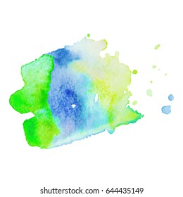 Abstract hand drawn watercolor background. Vector illustration. Grunge texture for cards and flyers design.