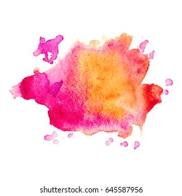 Abstract hand drawn watercolor background. Vector illustration. Grunge texture for cards and flyers design.