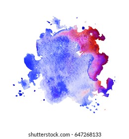 Abstract hand drawn watercolor background. Vector illustration. Grunge texture for cards and flyers design.