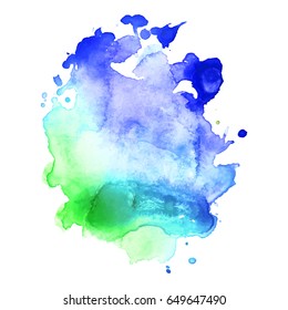 Abstract hand drawn watercolor background. Vector illustration. Grunge texture for cards and flyers design.