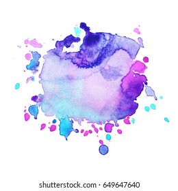 Abstract hand drawn watercolor background. Vector illustration. Grunge texture for cards and flyers design.