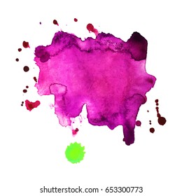 Abstract hand drawn watercolor background. Vector illustration. Grunge texture for cards and flyers design.