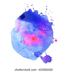 Abstract hand drawn watercolor background. Vector illustration. Grunge texture for cards and flyers design.