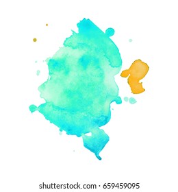 Abstract hand drawn watercolor background. Vector illustration. Grunge texture for cards and flyers design.