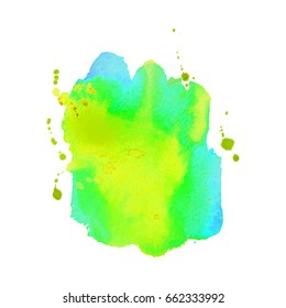 Abstract hand drawn watercolor background. Vector illustration. Grunge texture for cards and flyers design.