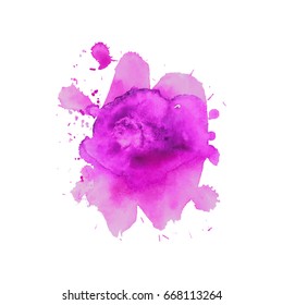 Abstract hand drawn watercolor background. Vector illustration. Grunge texture for cards and flyers design.