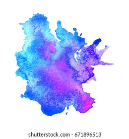 Abstract hand drawn watercolor background. Vector illustration. Grunge texture for cards and flyers design.