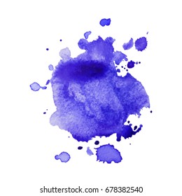 Abstract hand drawn watercolor background. Vector illustration. Grunge texture for cards and flyers design.