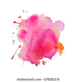 Abstract hand drawn watercolor background. Vector illustration. Grunge texture for cards and flyers design.