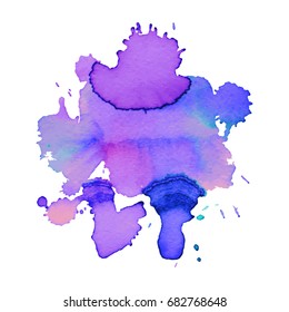 Abstract hand drawn watercolor background. Vector illustration. Grunge texture for cards and flyers design.