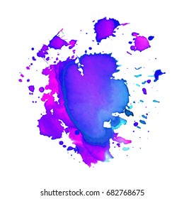 Abstract hand drawn watercolor background. Vector illustration. Grunge texture for cards and flyers design.