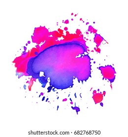 Abstract hand drawn watercolor background. Vector illustration. Grunge texture for cards and flyers design.
