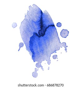Abstract hand drawn watercolor background. Vector illustration. Grunge texture for cards and flyers design.