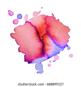 Abstract hand drawn watercolor background. Vector illustration. Grunge texture for cards and flyers design.
