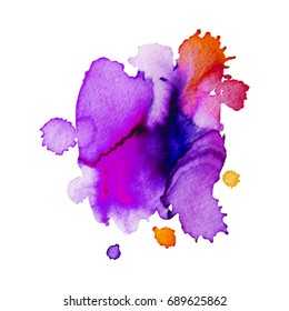 Abstract hand drawn watercolor background. Vector illustration. Grunge texture for cards and flyers design.