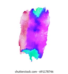 Abstract hand drawn watercolor background. Vector illustration. Grunge texture for cards and flyers design.