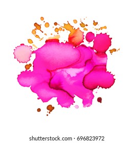 Abstract hand drawn watercolor background. Vector illustration. Grunge texture for cards and flyers design.