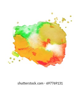 Abstract hand drawn watercolor background. Vector illustration. Grunge texture for cards and flyers design.