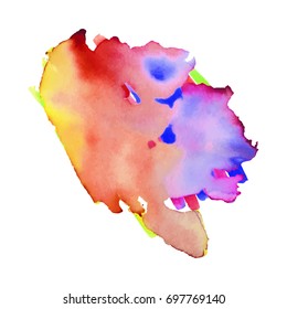 Abstract hand drawn watercolor background. Vector illustration. Grunge texture for cards and flyers design.
