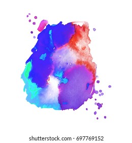 Abstract hand drawn watercolor background. Vector illustration. Grunge texture for cards and flyers design.