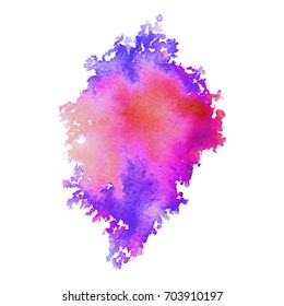 Abstract hand drawn watercolor background. Vector illustration. Grunge texture for cards and flyers design.
