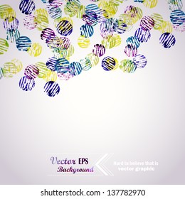 Abstract hand drawn watercolor background,vector illustration, stain watercolors colors wet on wet paper. Watercolor composition for scrapbook elements