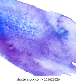 Abstract hand drawn watercolor background,vector illustration. Watercolor composition for scrapbook elements with empty space for text message. 