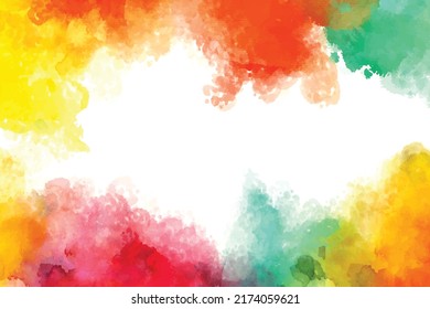 Resumen de fondo de acuarela dibujado a mano,ilustración vectorial de trazos de pincel Vector Nude con patrón de salpicadura, lujosa decoración de contorno. Composición de acuarela para elementos de la libreta de recortes. Fondo EPS10