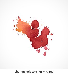 Abstract hand drawn watercolor background,vector illustration, stain watercolors colors wet on wet paper. Watercolor composition for scrapbook elements