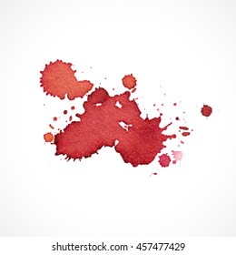 Abstract hand drawn watercolor background,vector illustration, stain watercolors colors wet on wet paper. Watercolor composition for scrapbook elements