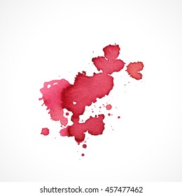 Abstract hand drawn watercolor background,vector illustration, stain watercolors colors wet on wet paper. Watercolor composition for scrapbook elements