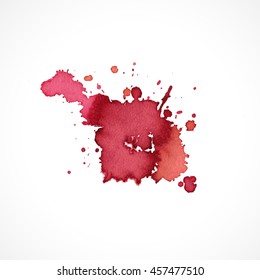 Abstract hand drawn watercolor background,vector illustration, stain watercolors colors wet on wet paper. Watercolor composition for scrapbook elements
