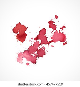 Abstract hand drawn watercolor background,vector illustration, stain watercolors colors wet on wet paper. Watercolor composition for scrapbook elements