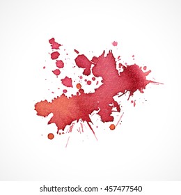 Abstract hand drawn watercolor background,vector illustration, stain watercolors colors wet on wet paper. Watercolor composition for scrapbook elements