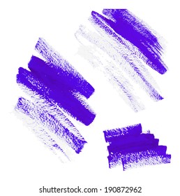 abstract hand drawn watercolor brush strokes - vector illustration