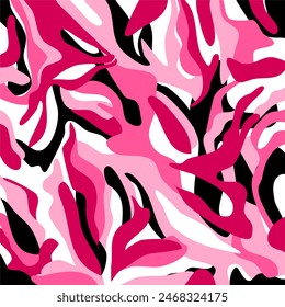 Abstract hand drawn wave pattern. Vector Illustration.