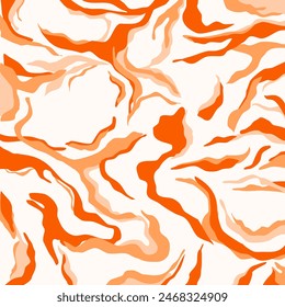 Abstract hand drawn wave pattern. Vector Illustration.