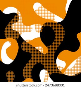 Abstract hand drawn wave pattern. Vector Illustration.