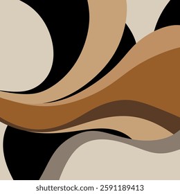Abstract hand drawn wave pattern. Vector Illustration.