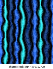 Abstract hand drawn wave seamless background
